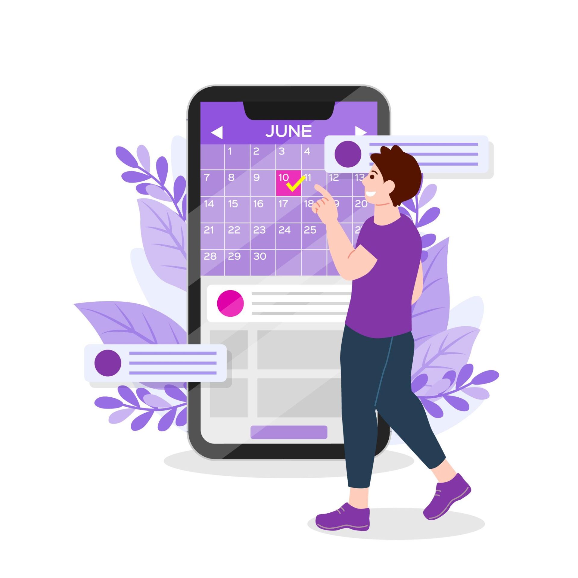Vector Booking with Smartphone
